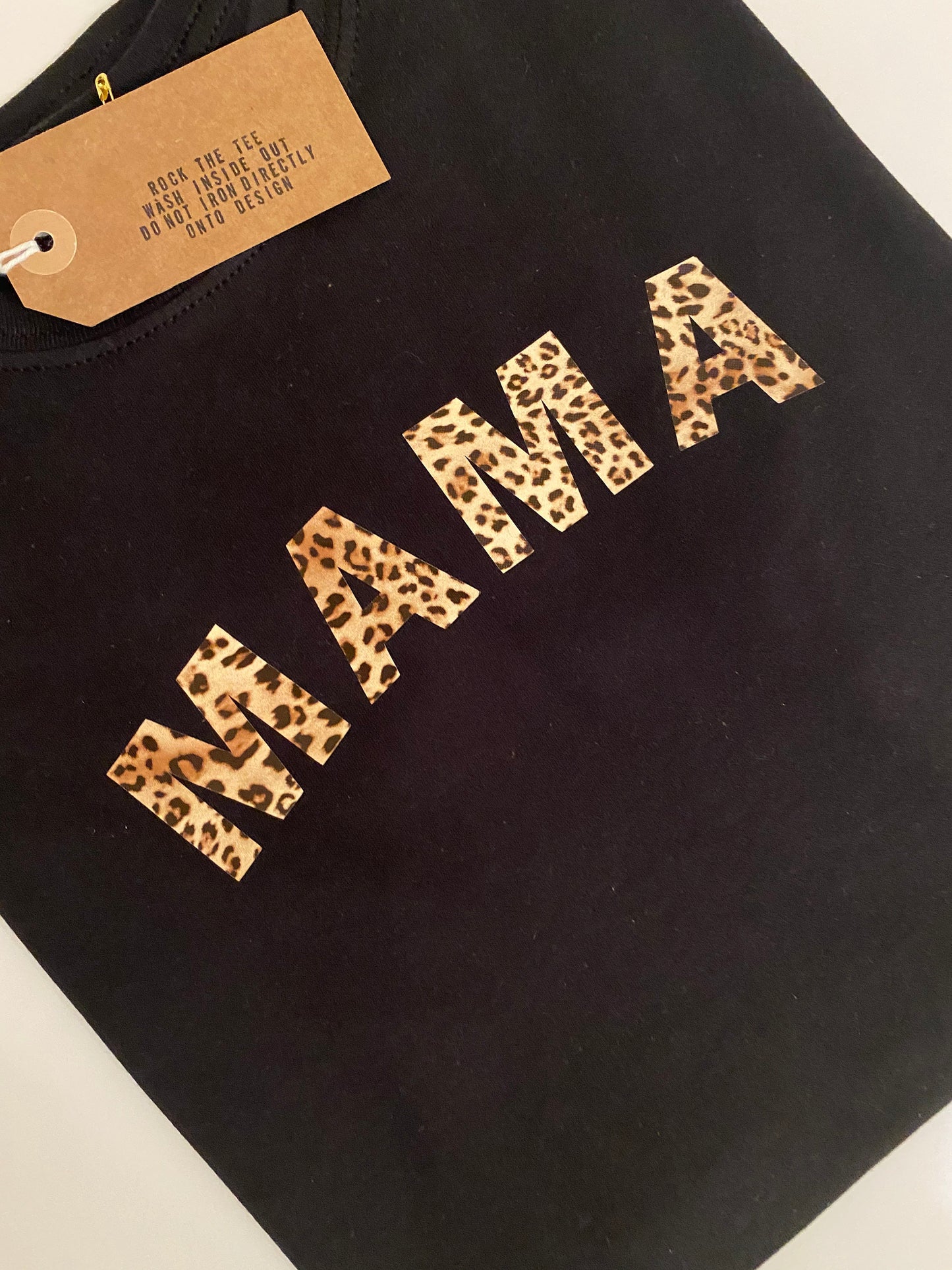 Mama T-shirt, Leopard Mama T-shirt, Mama Slogan,