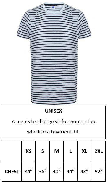 Women’s Breton Stripe T-Shirt with leopard lightening bolt or leopard star