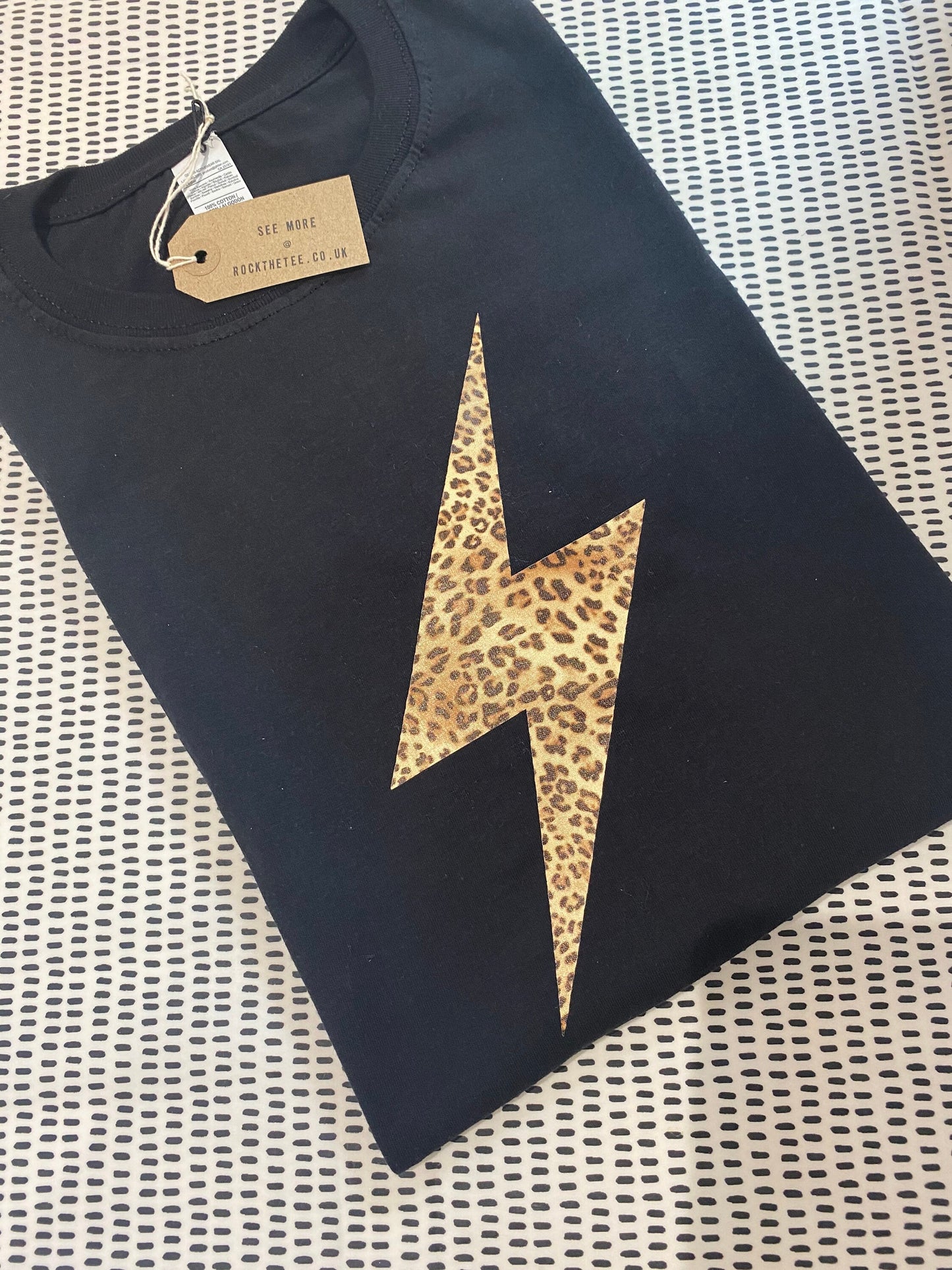 Womens Lightening Bolt T-shirt, Leopard Lightening Bolt, Lightening Bolt, Flash