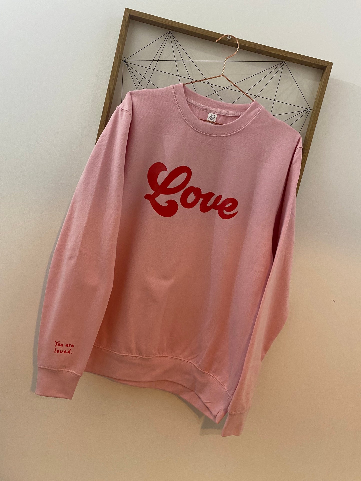 Love Sweatshirt | Personalised Message Sweatshirt |Valentines sweatshirt | Mothers Day gift |Womans personalised sweatshirt