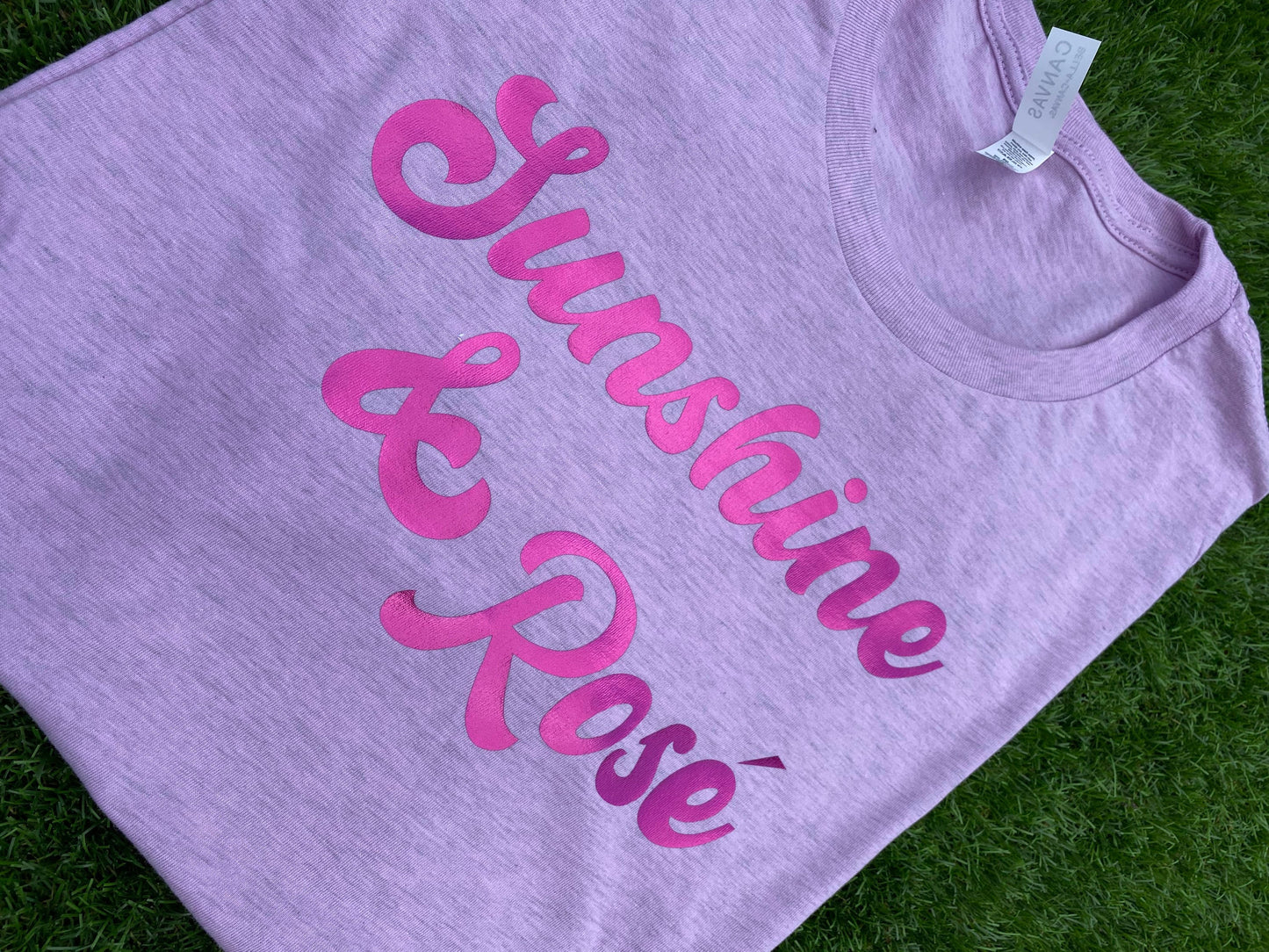 Women’s Sunshine and Rosé pink boyfriend fit T-shirt