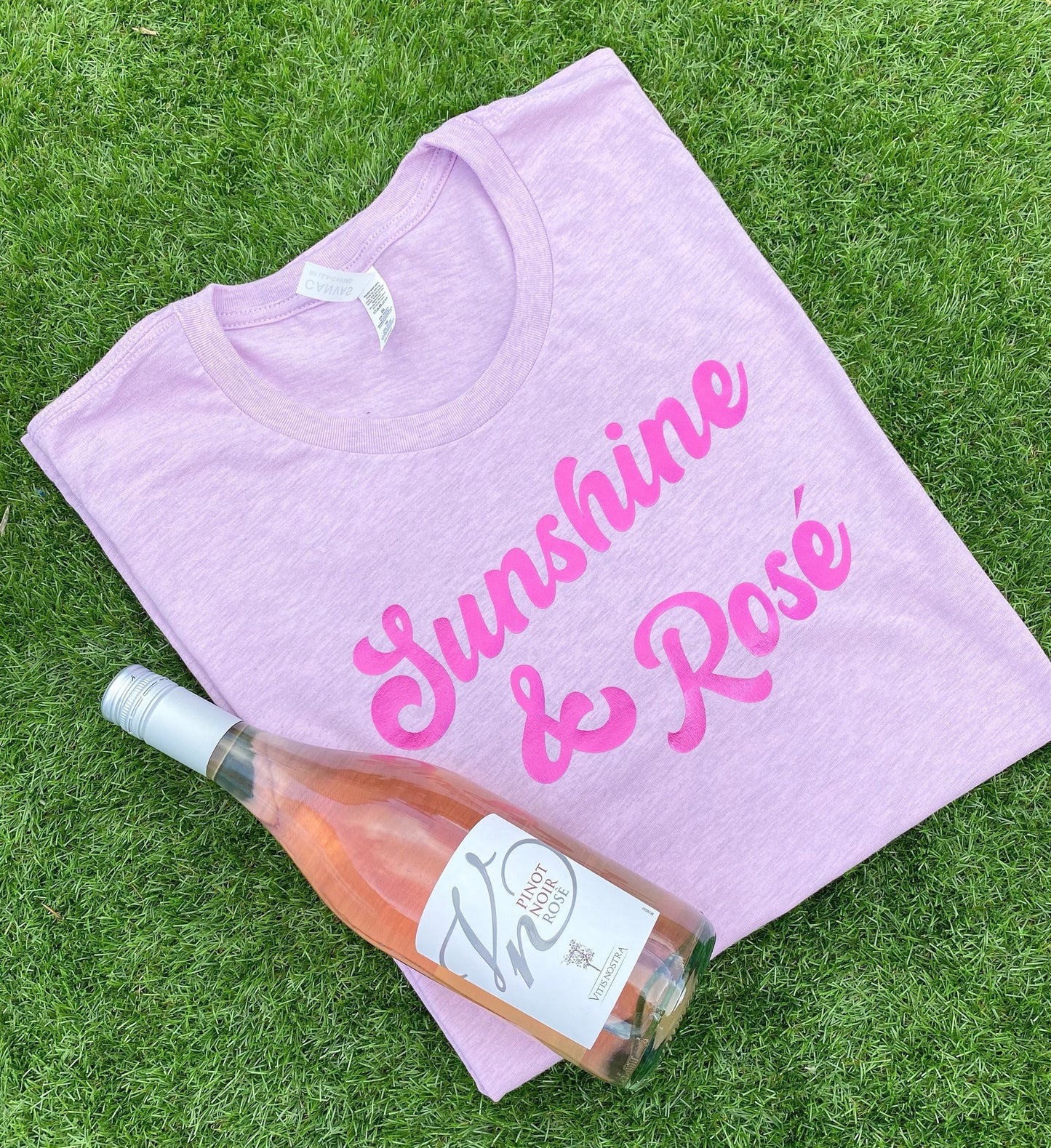 Women’s Sunshine and Rosé pink boyfriend fit T-shirt