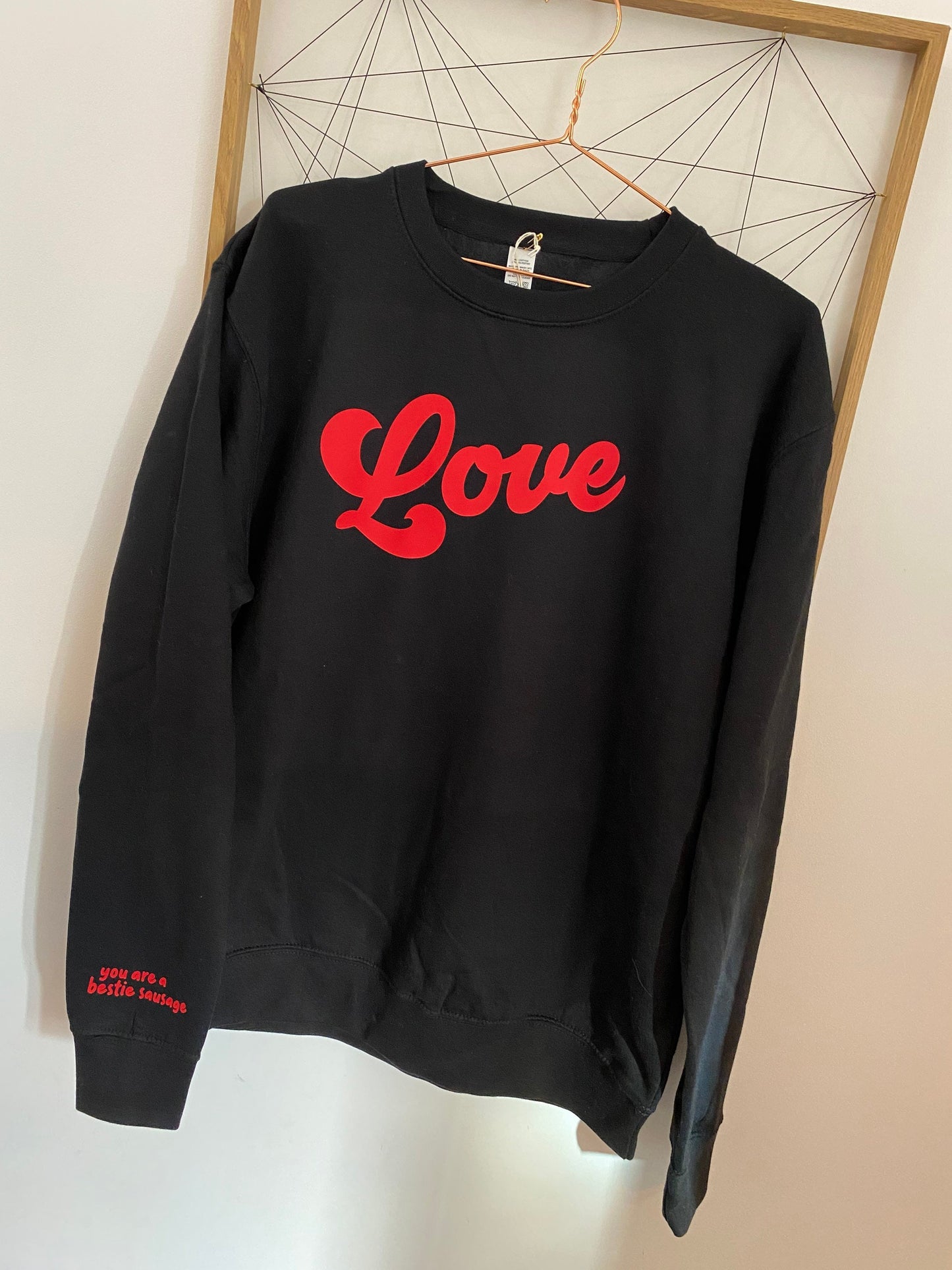 Love Sweatshirt | Personalised Message Sweatshirt |Valentines sweatshirt | Mothers Day gift |Womans personalised sweatshirt