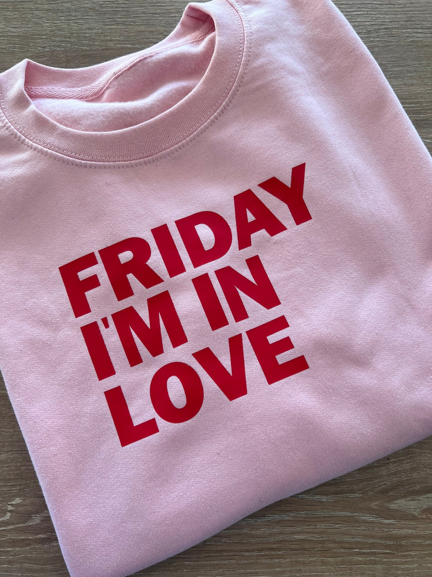 Friday I’m in Love Sweatshirt |Valentines sweatshirt | the cure music lyrics sweater