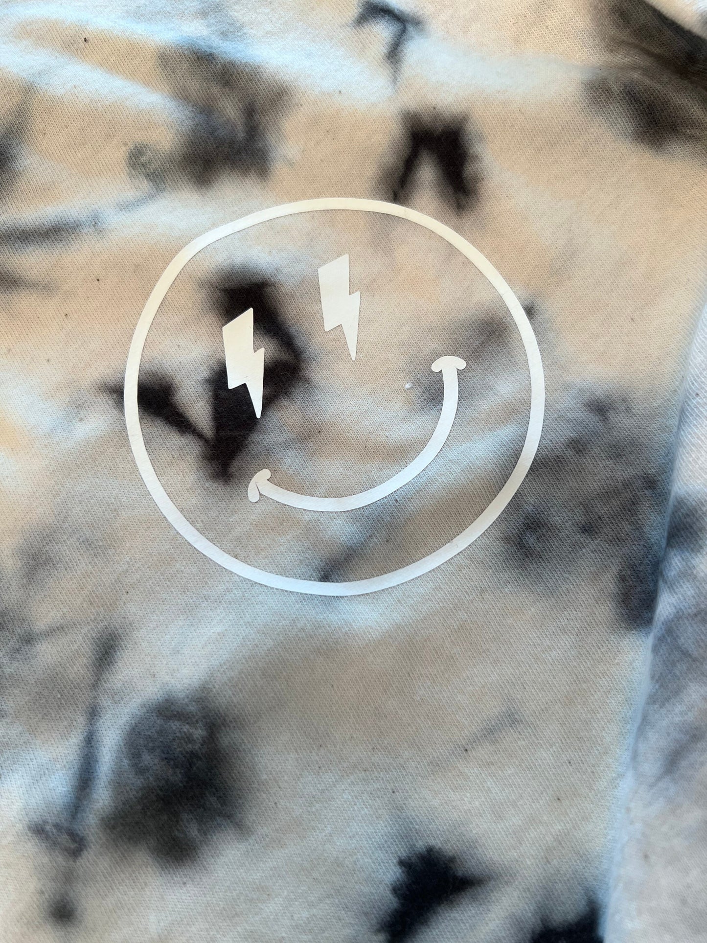 Women’s Organic Tie Dye T-Shirt With Smiley Face | Smiley Face T-Shirt| Smiley T-Shirt |