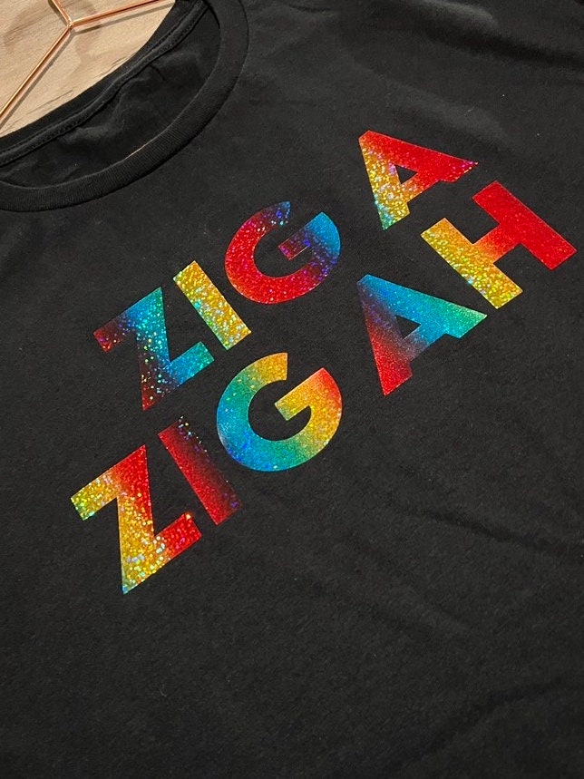 Zig A Zig Ah |Spice girl lyrics rainbow tshirt or sweater | rainbow print tshirt | spice girls reunion tshirt