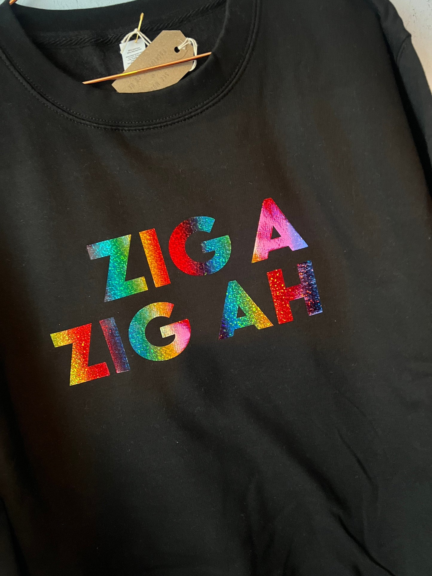 Zig A Zig Ah |Spice girl lyrics rainbow tshirt or sweater | rainbow print tshirt | spice girls reunion tshirt