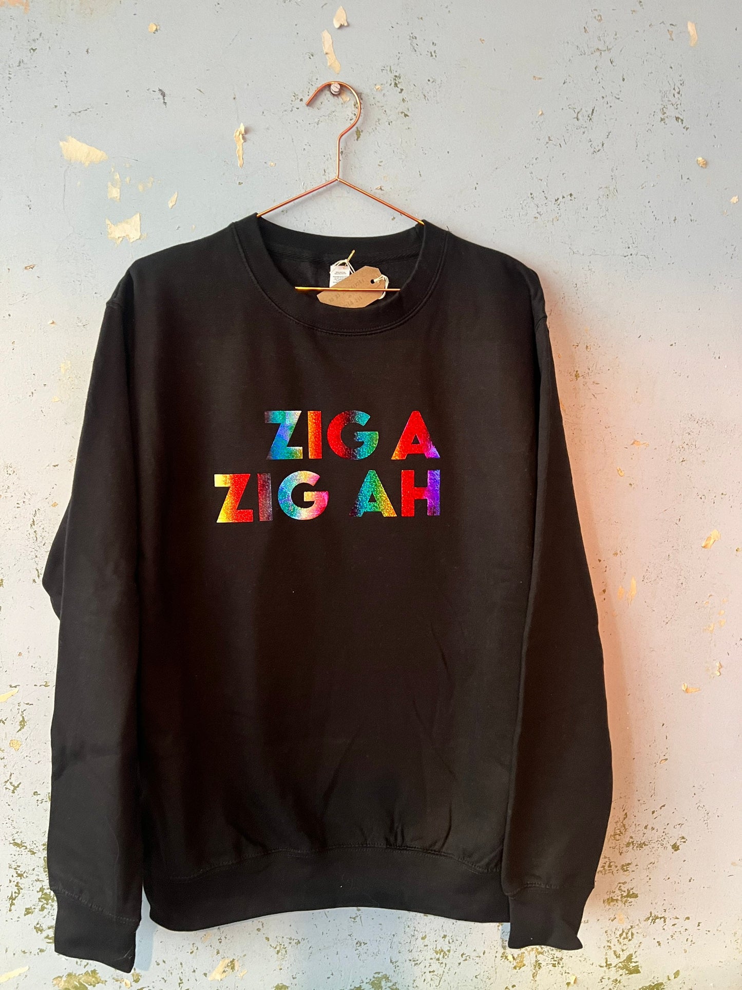 Zig A Zig Ah |Spice girl lyrics rainbow tshirt or sweater | rainbow print tshirt | spice girls reunion tshirt