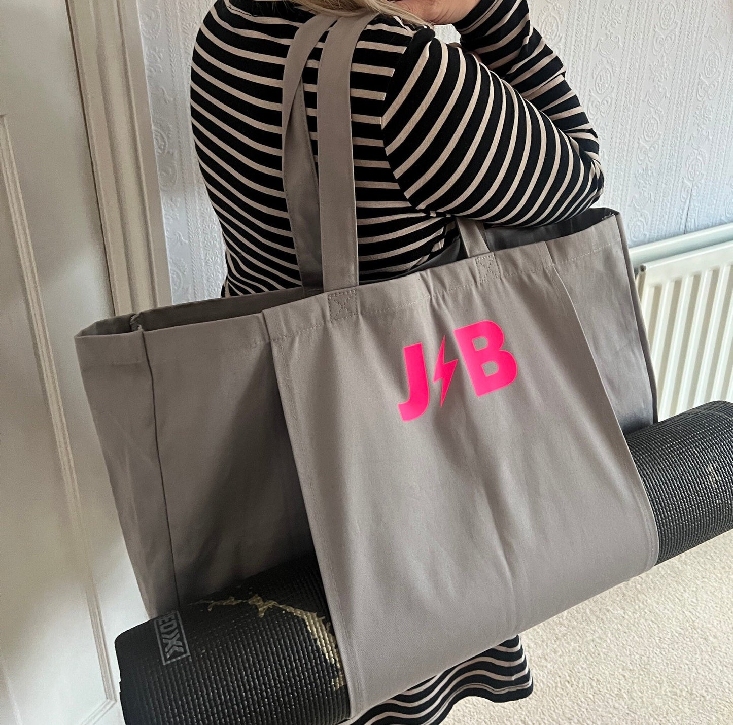 Yoga Pilates Bag with personalisation of your choice | Personalised Bag | Bag for Yoga | Gym Bag