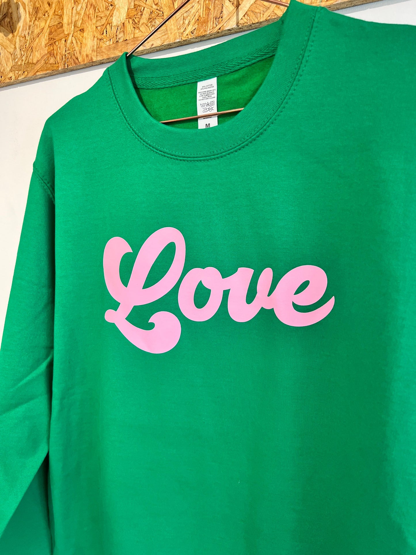 Love Sweatshirt | Personalised Message Sweatshirt |Valentines sweatshirt | Mothers Day gift |Womans personalised sweatshirt