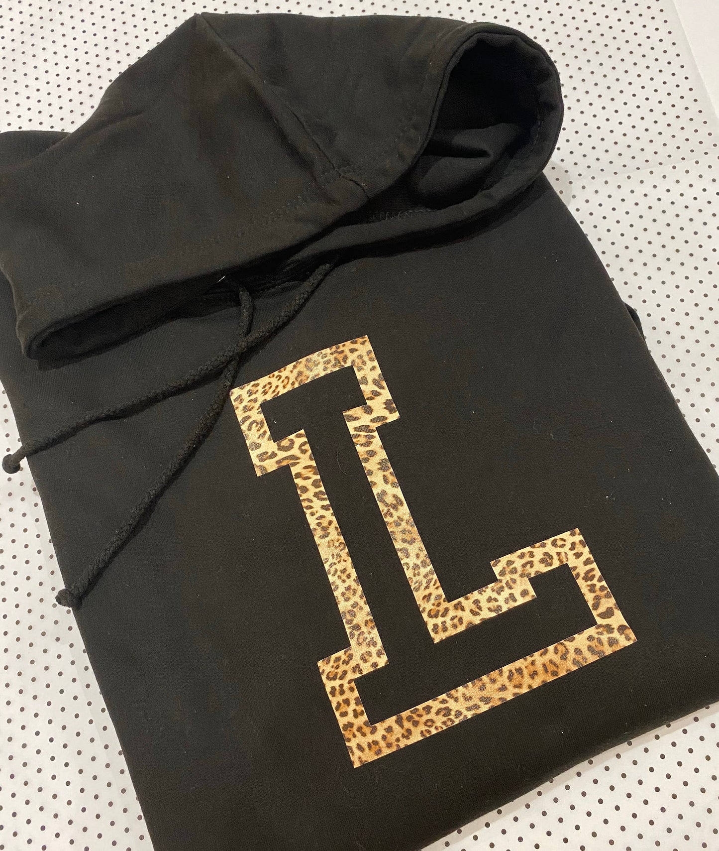 Adults personalised initial hoodie