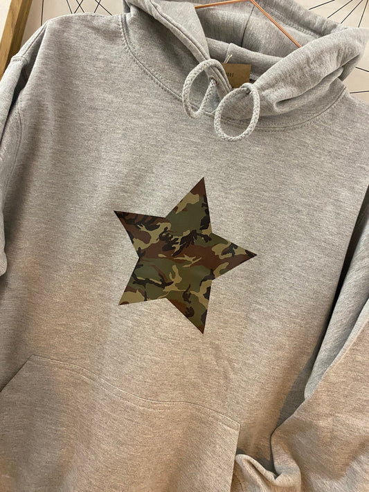 Star print hoodie | choose your star colour hoodie | star hoodie | personalised star hoodie