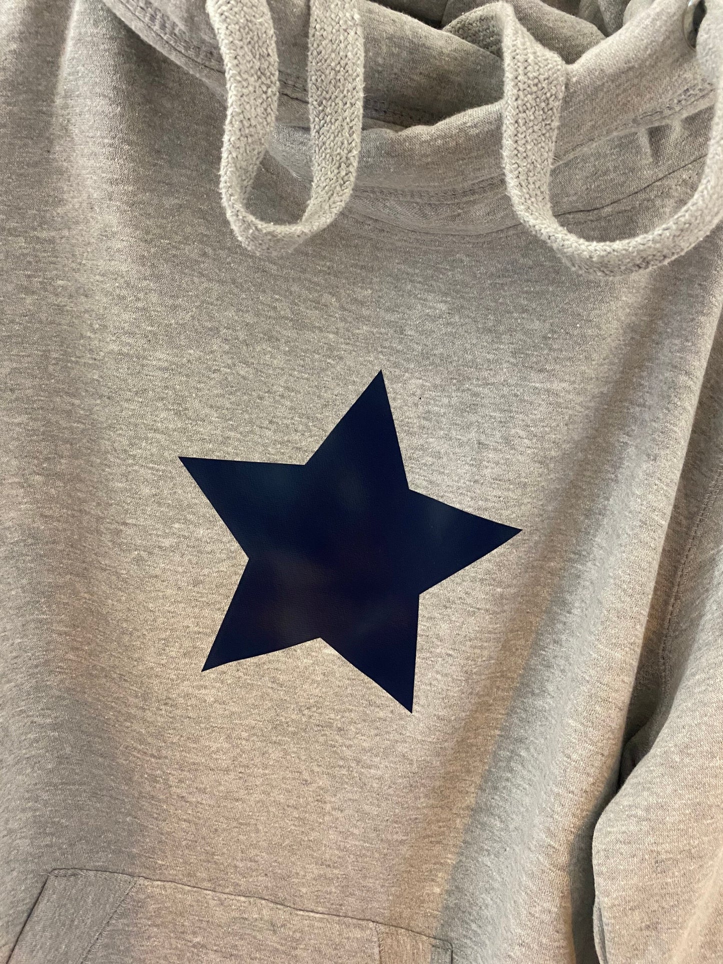 Adults star hoodie | Cowl neck hoodie | Choose your star colour hoodie | Star hoodie | Crossover Hoodie | Star Hoodie | Leopard Star Hoodie