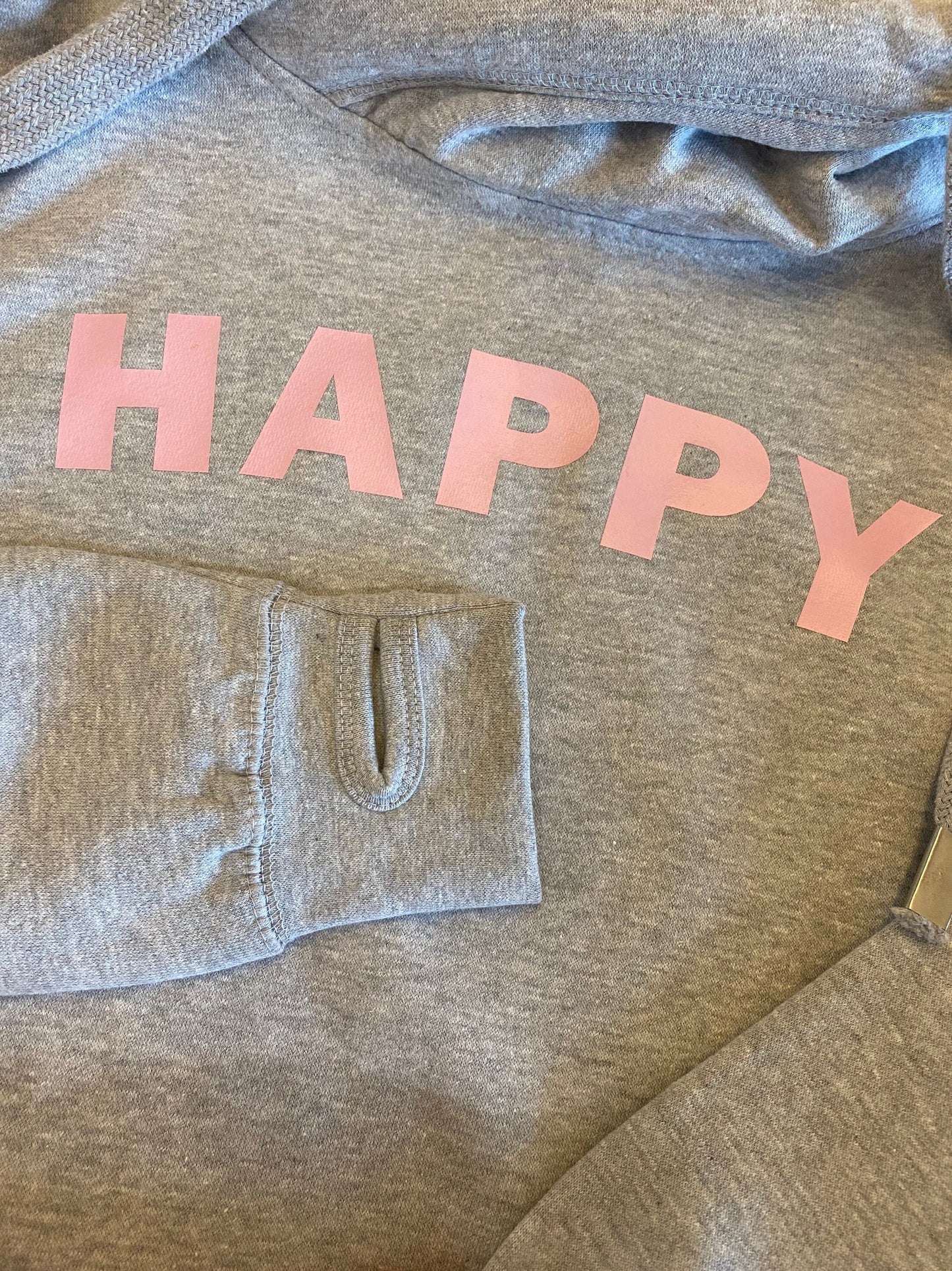 Happy cowl neck hoodie