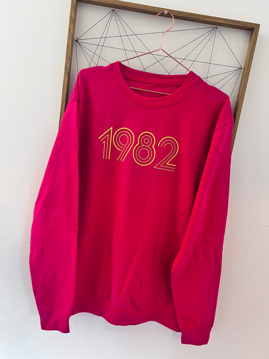 Personalised Year Sweatshirt | Choose Your Year Sweater | 30th 40th 50th Birthday Sweatshirt