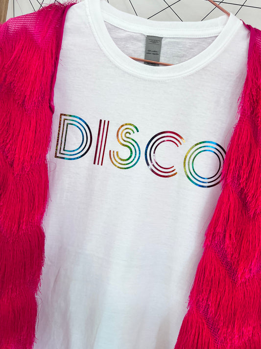 Rainbow Disco T-shirt | Pride T-Shirt |Festival T-shirt