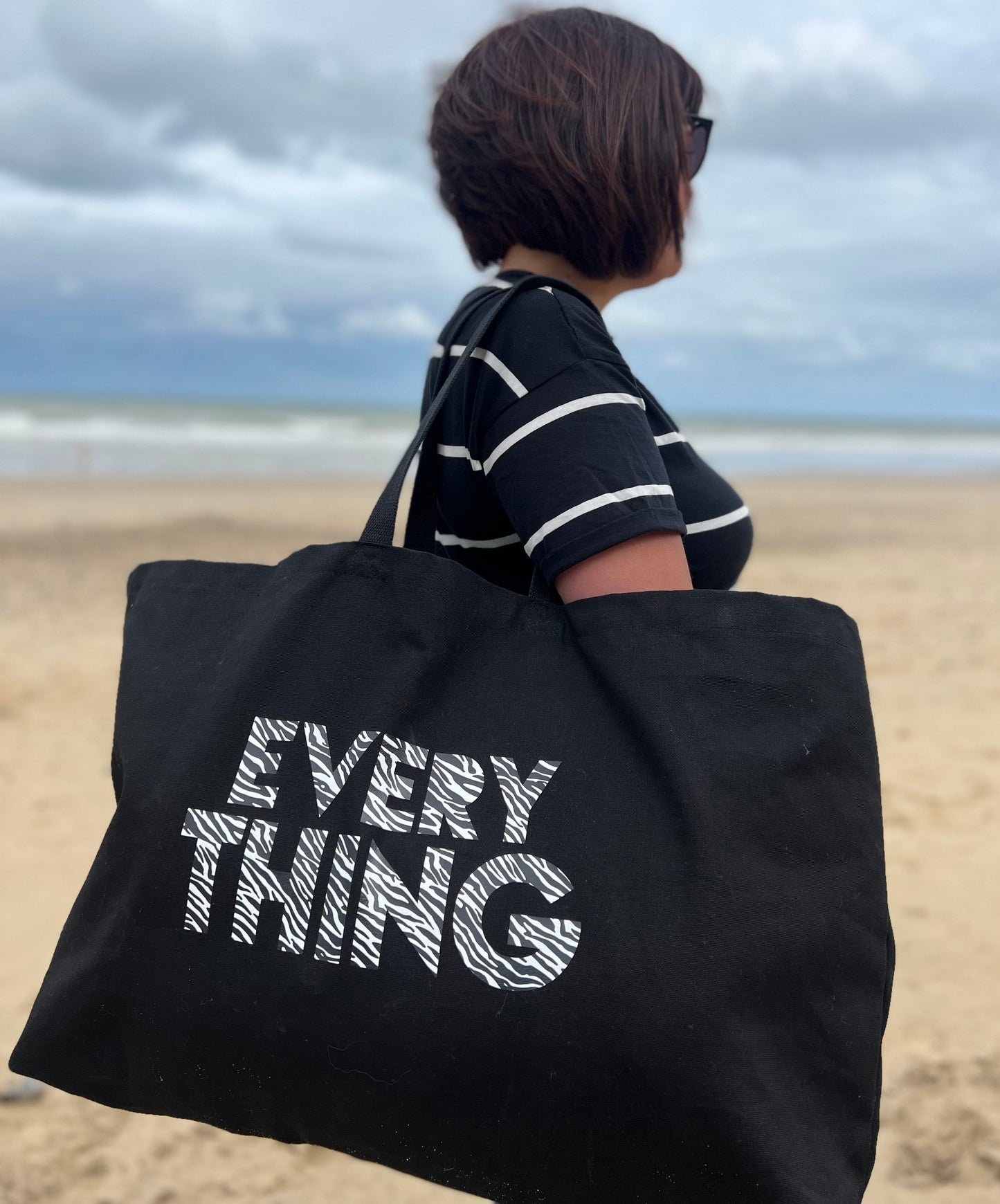 Everything really big tote bag | choose your print colour | oversized tote bag | weekender bag