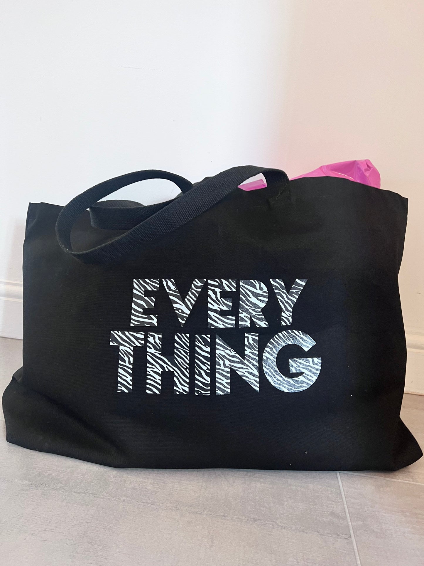 Everything really big tote bag | choose your print colour | oversized tote bag | weekender bag