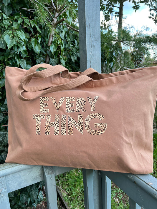 Everything really big tote bag | choose your print colour | oversized tote bag | weekender bag