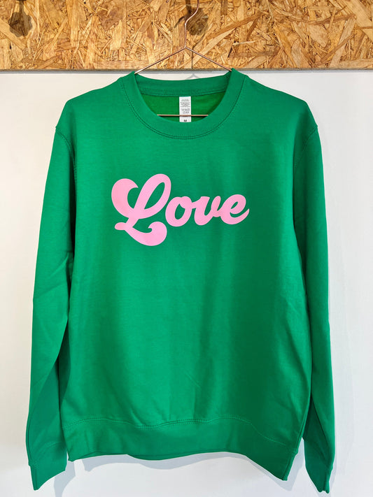 Love Sweatshirt | Personalised Message Sweatshirt |Valentines sweatshirt | Mothers Day gift  |Womans personalised sweatshirt