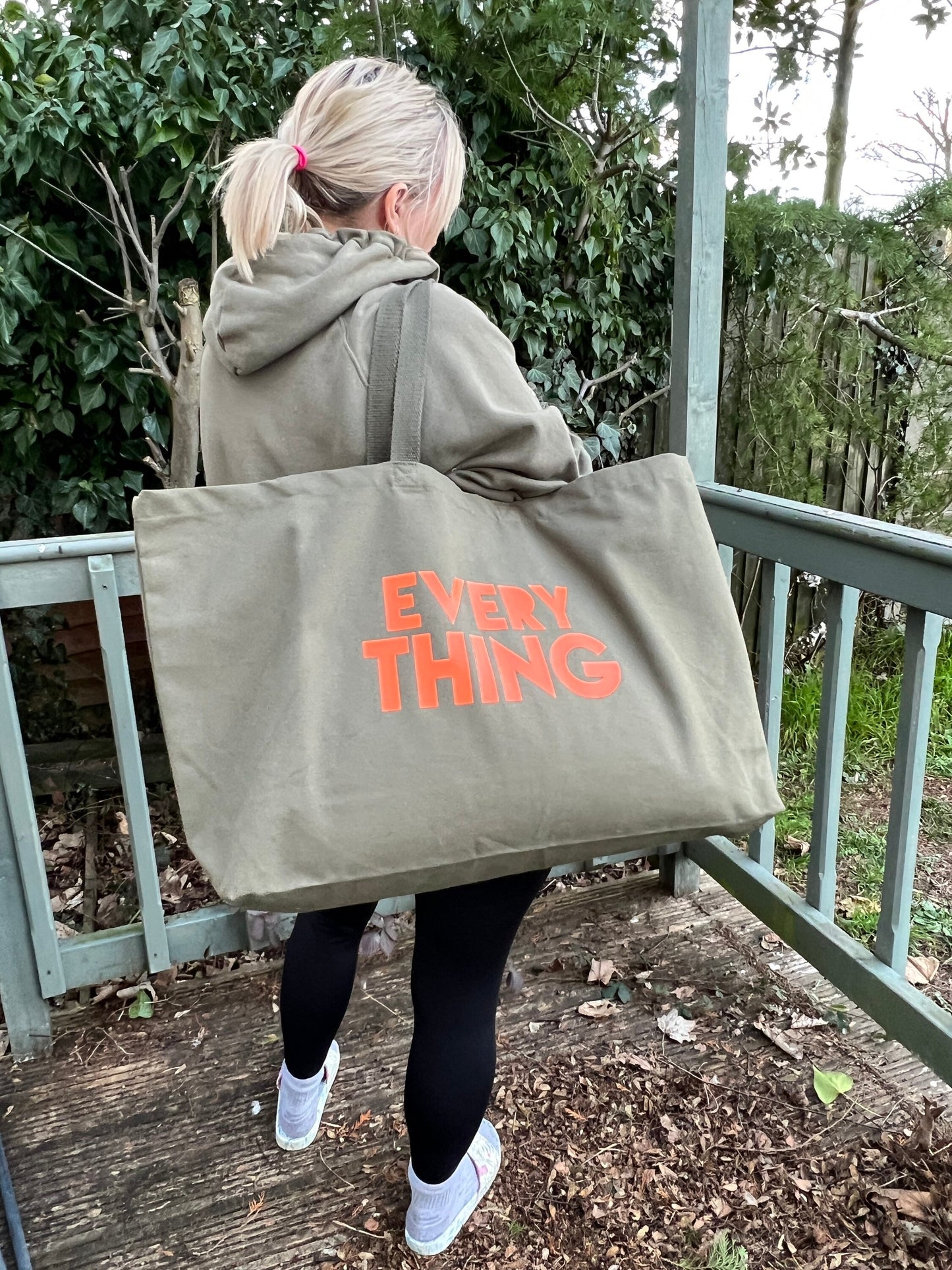 Everything really big tote bag | choose your print colour | oversized tote bag | weekender bag