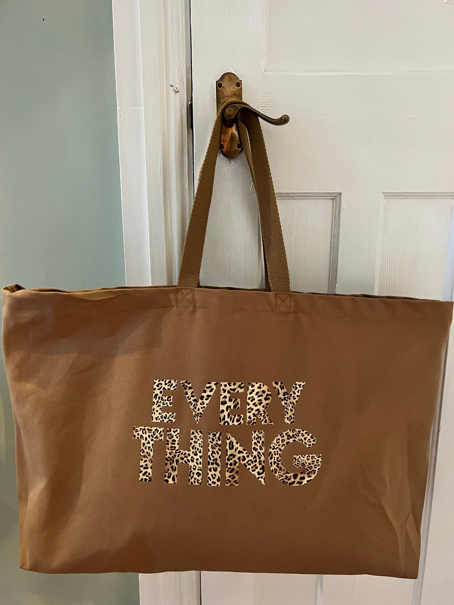 Everything really big tote bag | choose your print colour | oversized tote bag | weekender bag